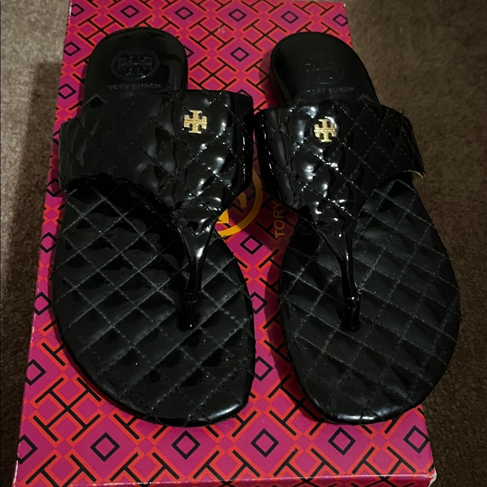 Tory Burch Black Sandals - Picture 4 of 5